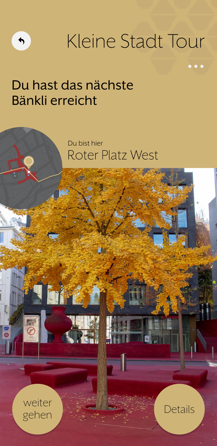 Bänkli Guide - Active Tour target