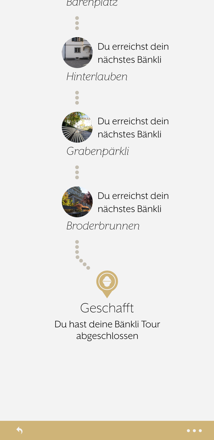 Bänkli Guide - Active Tour finished