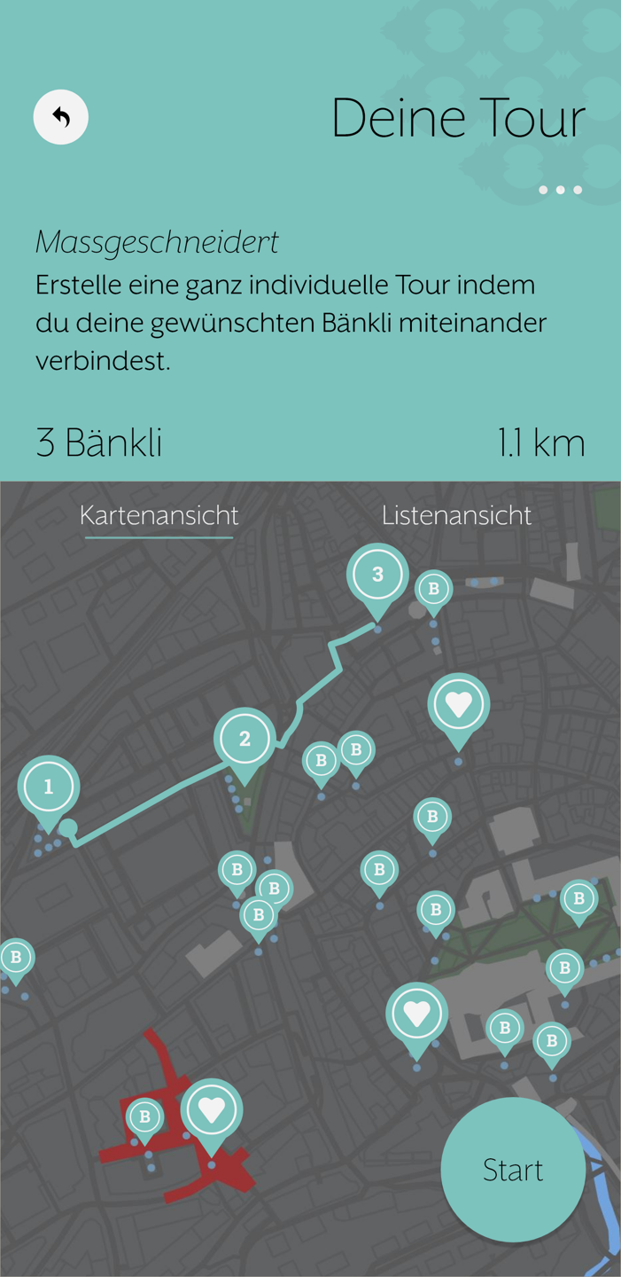 Bänkli Guide - planing your tour