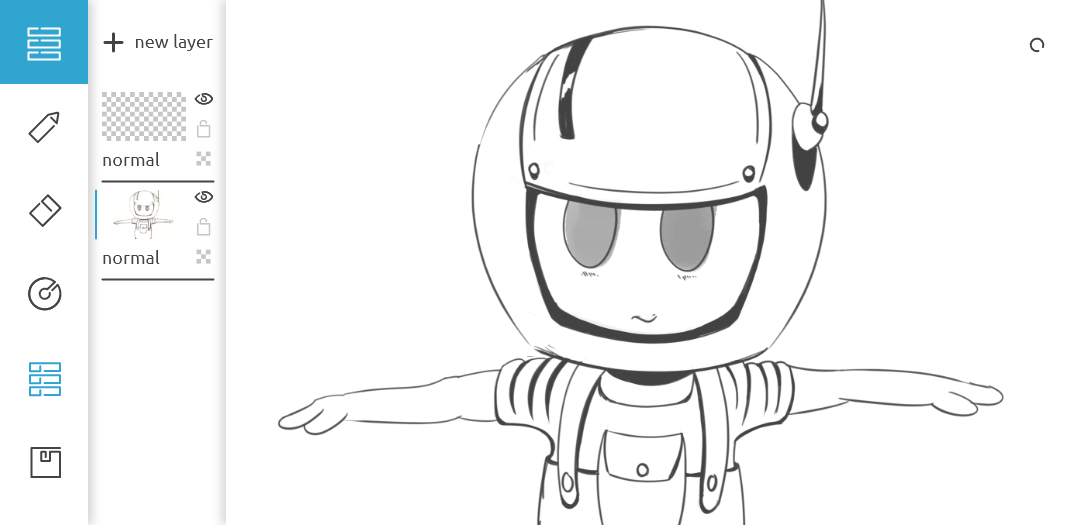 Skizzen App - Image of the painting layers